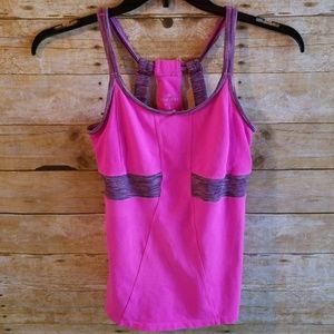 Athleta Prasada Pink Yoga Tank Size Small